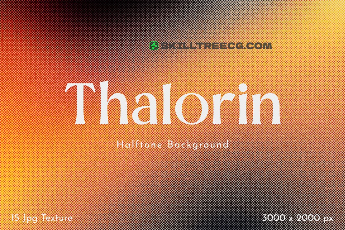 Thalorin - Halftone Gradient Abstract Background（100883）-技能树